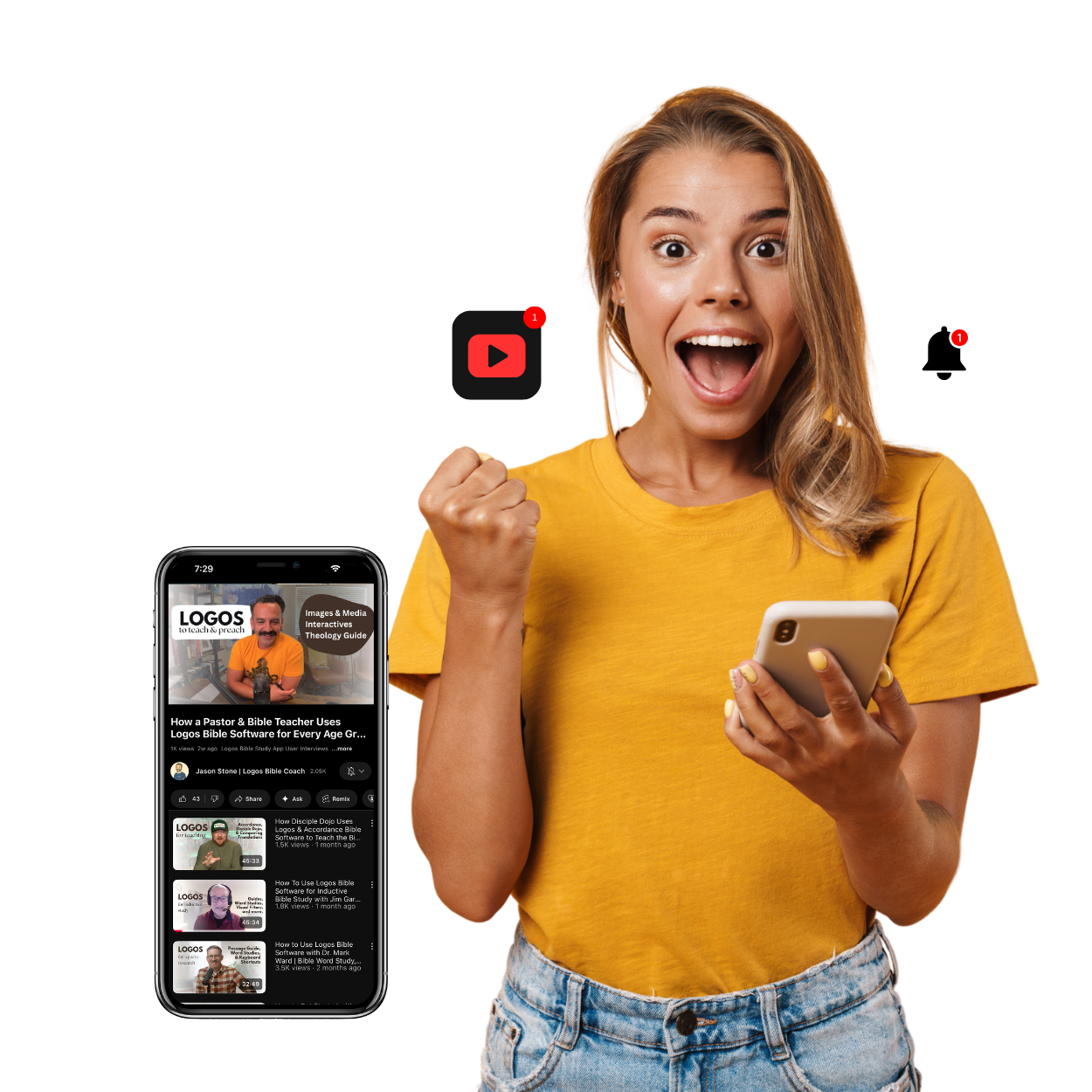 Happy girl on Logos Coach Youtube Channel Happy girl on Logos Coach Youtube Channel